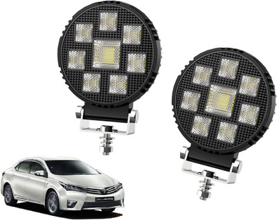 AUTO PEARL Round 4 Inch Auxiliary 44Led Amber DRL Work Spot Light for Car A101 Fog Lamp Car LED for Toyota (12 V, 30 W)(Corolla, Pack of 2)