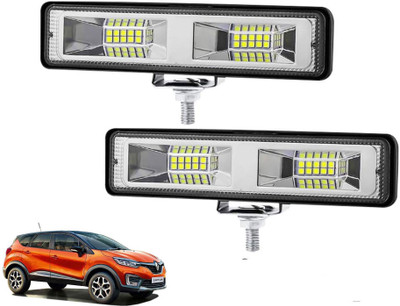 AUTO PEARL 5.7 Inch 48W Auxiliary Light Bar White Color Work Spot Light for Car A077 Fog Lamp Car LED for Renault (12 V, 48 W)(Captur, Pack of 2)