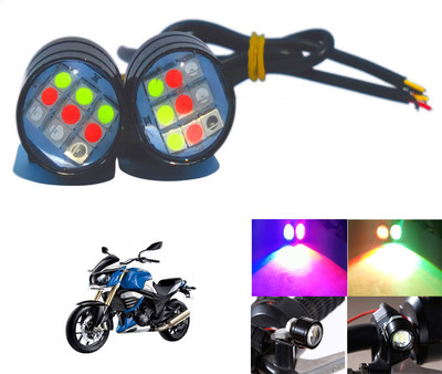 Autoinnovation Waterproof Original 12V LED Strobe Flash Warning Brake Lights-L1_180 Indicator Light Motorbike LED for Mahindra (12 V, 18 W)(Mojo UT 300, Pack of 2)
