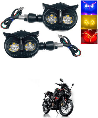 LOVMOTO Front, Rear LED Indicator Light for Bajaj Pulsar(Multicolor)