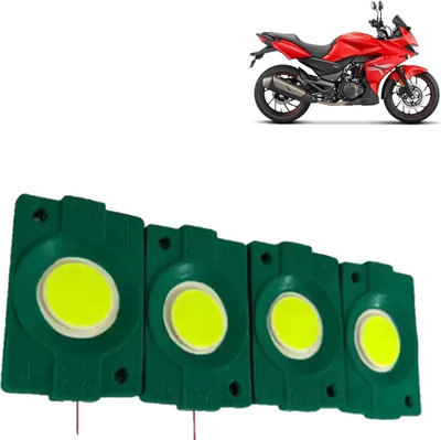 Pious IMPORTED GREEN Underglow PATCH LIGHTS_P41 Brake Light Motorbike, Car, Truck, Van LED for Hero (12 V, 1.5 W)(Xtreme 200S, Pack of 4)