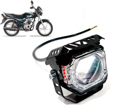 AUTO PEARL White/Yellow High Beam & Multi Flicker Red/Blue Led A018 Fog Lamp Motorbike LED for Bajaj (12 V, 30 W)(CT 100, Pack of 1)