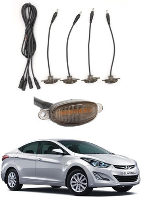 RKPSP 4 LED Front Grill Led Lights Amber Lights DRL For Elantra-Hyundai-2015 Parking Light Car, Van LED for Hyundai (12 V, 12 W)(Universal For Car, Pack of 1)