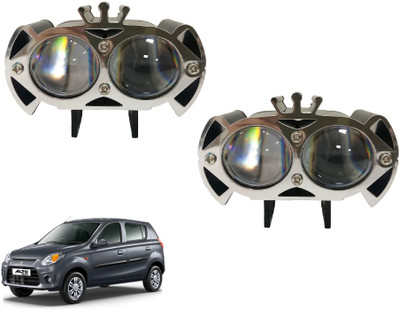 AUTO PEARL 2-Lens Dual Color Crown DevilEye foglight Led for Alto 800 Fog Lamp Car LED for Maruti Suzuki (12 V, 12 W)(Alto 800, Pack of 2)