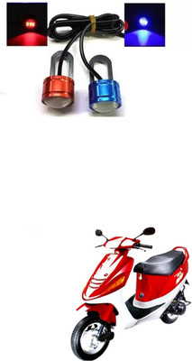 XZRTZ Strobe Light Eagle Eye Red-Blue (1 Pair) 2 Pcs Bike LED Z107 Parking Light Motorbike LED for Kinetic (12 V, 10 W)(Universal For Bike, Pack of 2)