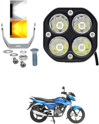 LOVMOTO Front, Rear LED Indicator Light for Bajaj Universal For Bike(White, Amber)
