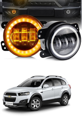 GONAMA Universal 4 inch White Amber Ring DRL Fog Light Round Light LED Fog Lamp sg249 Car Fancy Lights(Multicolor)