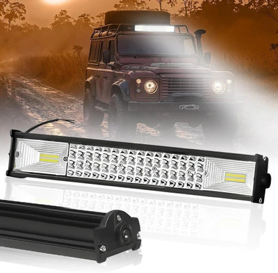 CARZEX Waterproof New* 96 LED 21inch Bar Light Premium Quaility IP67 WaterProof 196 LED Light universal for cars/truks/vans/etc. headlight high beem fog light. Fog Lamp Car, Van LED (10 V, 55 W)(Universal For Car, Pack of 1)