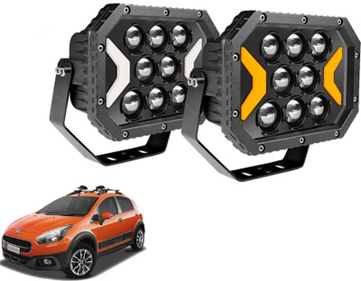 AUTO PEARL 5X7 Inch Square LED Work Spot Arrow Light DRL Driving Fog Off-Road for Car 053 Back Up Lamp Car LED for Fiat (12 V, 80 W)(Avventura, Pack of 2)