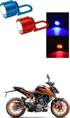E-Shoppe Strobe Light Red Blue Auto Flashing Eagle Eye For 200 Duke Interior Light Motorbike LED for KTM (12 V, 24 W)(Universal For Bike, Pack of 2)