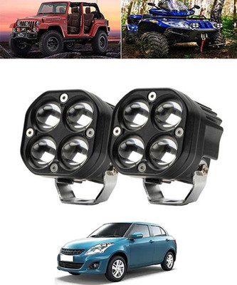 MSNP Universal 4 Led White/Yellow 12v/Waterproof Light For Car-255 Fog Lamp Car LED for Maruti Suzuki (12 V, 40 W)(Swift Dzire, Pack of 1)