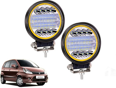 AUTO PEARL 24LED Round 3Mode Yellow/White light High Beam Led for Estilo T-1 2009 -2014 Fog Lamp Car LED for Maruti Suzuki (12 V, 72 W)(Zen Estilo)