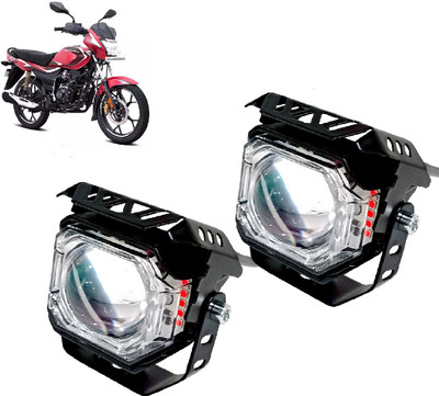 AUTO PEARL White/Yellow & Multi Flicker Red/Blue High Beam Led for Platina 110 H Fog Lamp Motorbike LED for Bajaj (12 V, 30 W)(Platina)