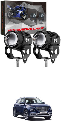 GONAMA Motorcycle LED Driving Fog Light 40W White and Amber LED Projector Light sg263 Mirror Light Car, Motorbike LED for Mahindra (12 V, 40 W)(Mojo, Pack of 2)