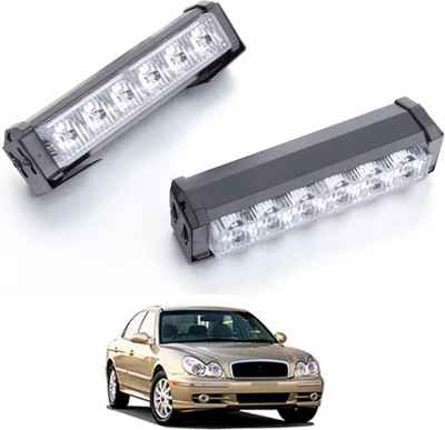 monolive 12v Waterproof 6Led Police Light With Remote red & Blue Universal For Car 245 Headlight Car LED for Hyundai (12 V, 55 W)(Sonata, Pack of 1)