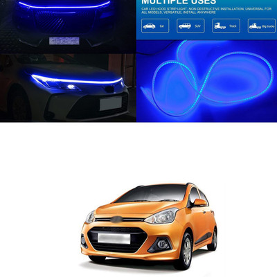 PECUNIA Car Fancy Reflector LED Bar Flexible Car Hood Strip Light 81 Car Reflector Light(Blue)