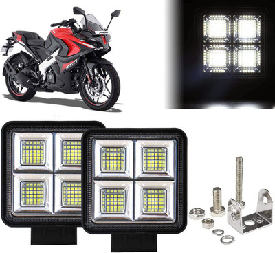 AUTO PEARL 64 LED 192W Fog Light Super Bright With Mounting Brackets for Pulsar 200 Fog Lamp Motorbike LED for Bajaj (12 V, 192 W)(Pulsar 200NS, Pack of 2)