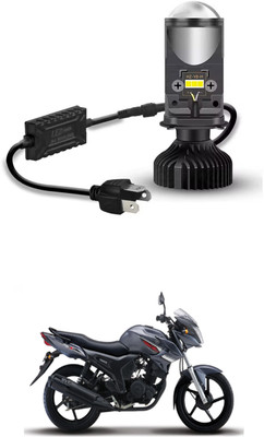 GONAMA H4 Mini Led Lens Projector Bike Led Headlight Projector Light 40 Watt sg67 License Plate Light Car, Motorbike LED for Piaggio (12 V, 40 W)(Universal For Bike, Pack of 1)