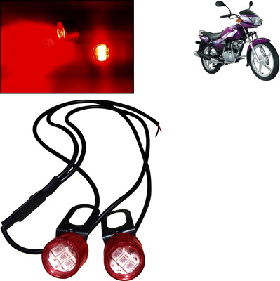 DvineAutoFashionZ Waterproof RED 12v Motorcycle Led Strobe Flash Warning Light For Star City_UN916 Brake Light Motorbike LED for TVS (12 V, 10 W)(Star City, Pack of 1)