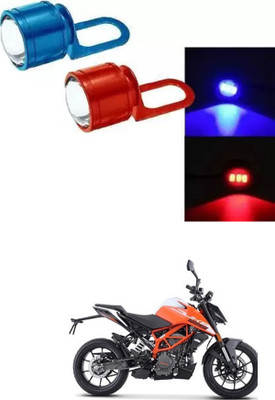 E-Shoppe Strobe Light Red Blue Auto Flashing Eagle Eye For 125 Duke Interior Light Motorbike LED for KTM (12 V, 24 W)(Universal For Bike, Pack of 2)