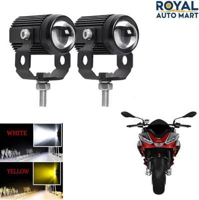 ROYAL AUTO MART Mini Drive Powerful Fog Light (Original) Universal for Bike_29 Fog Lamp Motorbike LED for Aprilia (12 V, 10 W)(Universal For Bike, Pack of 2)