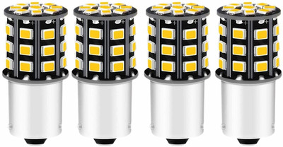 Hybrid Motors Universal 360° Reflecting LED Indicator Bulbs Set of 4 Indicator Light For Bikes Indicator Light Motorbike LED (12 V, 12 W)(Universal For Bike, Pack of 4)