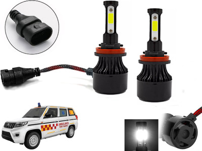 AUTO PEARL 4-Sides H8/H9 LED Bulb for Car 80W-12V 3500LM 6000K Ultra White light_A33 Fog Lamp Car LED for Mahindra (12 V, 80 W)(Bolero, Pack of 2)
