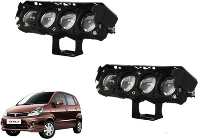 AUTO PEARL 4-Projector lens LED Dual Color White and Yellow Led for Estilo T-2 2015 onwards Fog Lamp Car LED for Maruti Suzuki (12 V, 25 W)(Zen Estilo, Pack of 2)