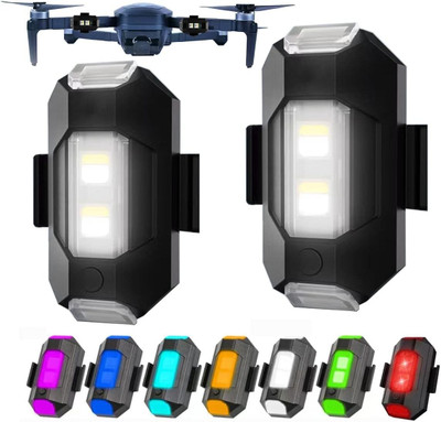 carempire Drone Strobe Lights, Anti-Collision Strobe Lighting Side Marker Motorbike LED (12 V, 12 W)(Universal For Bike)