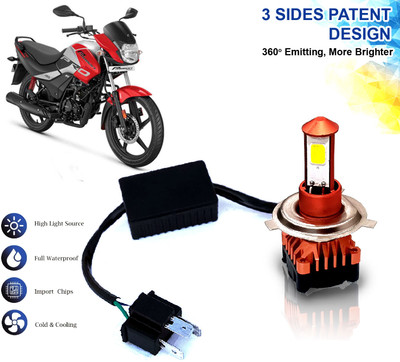 AUTO PEARL High Brightness CYT Bulb H4 White LED with Cooling Fan for Passion Pro i3 S Fog Lamp Motorbike LED for Hero (12 V, 40 W)(Passion Pro, Pack of 1)