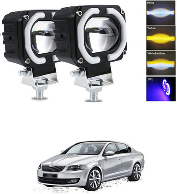 LOVMOTO Bike Led Light High Power Motorcycle Fog Lamps Mini Driving Lights 3501 Fog Lamp Car, Motorbike LED for Skoda (12 V, 40 W)(Octavia, Pack of 2)