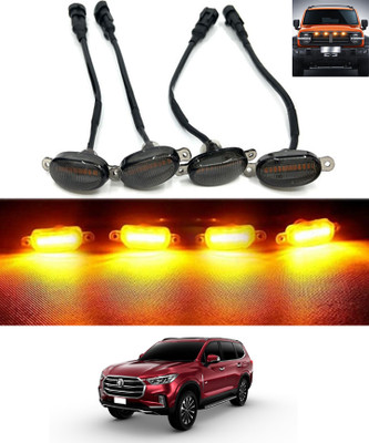MATIES 4LED Front Grill Led Lights Amber Lights Jeep/Trucks-GlosterMG2023 Fog Lamp Car, Truck, Van LED for MG (12 V, 36 W)(Universal For Car, Pack of 1)