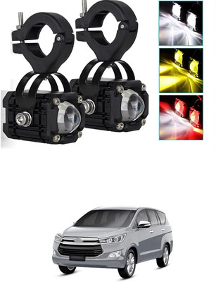 GONAMA Universal Red Devil Eye 40W Bike Car Mini Drive Fog LED Lights dual color sg51 Back Up Lamp Car, Motorbike LED for Bajaj (12 V, 40 W)(Avenger Street 200, Pack of 2)