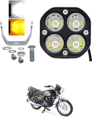 LOVMOTO Universal 4 INCH 40W Squire Led Driving Fog Lights White Yellow Light S252 Interior Light Car, Motorbike LED for TVS (12 V, 40 W)(Universal For Bike, Pack of 1)