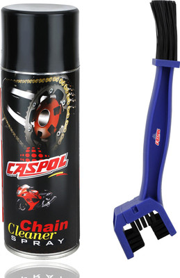 Caspol Chain Cleaner 400ml & Brush Chain Cleaner Spray with Cleaning Brush Chain Oil(400 ml, Pack of 2)