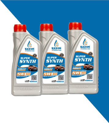 ESSON SUPERSYNTH 5W30 600 ML P3 Full-Synthetic Engine Oil(1800 ml)