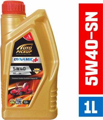 AUTO PICKUP New Pack Of Premium 1L Dynamic+ 5W40 API SN For 4 Wheeler Passenger Car Synthetic Blend Engine Oil(1 L, Pack of 1)