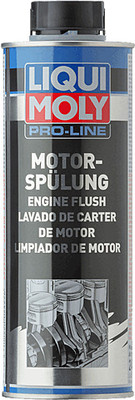 Liqui Moly Pro-Line Engine Flush – Cleans Sludge, Reduces Noise & Oil Consumption For Petrol & Diesel Cars, Turbo & DPF Safe Oil Flush and Treatment(500 ml, Pack of 1)
