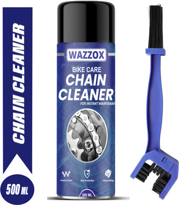 WAZZOX Premium Bike Chain Cleaner / Degreaser Spray With Brush For Motorbike & Bicycle Chain Cleaner | Shines & Protects Chain Oil(500 ml, Pack of 1)