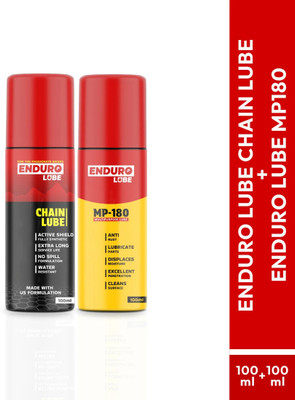 Enduro Lube Combo of MP180 Multipurpose Lube Cleaner & Synthetic Chain Lube for Bike | Chain Oil(200 ml)