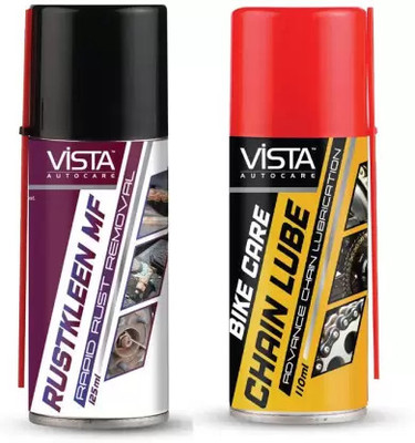 VISTA Chain Lube and Cleaner Chain Oil chain lube & RUSTKLEEN MF Chain Oil(235 ml, Pack of 2)