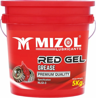 Mizol New_Premium Quality 5kg NLGI-3 Calcium Based Red Gel Long Life Grease(5 kg, Pack of 1)