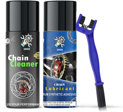 Ubod Bike Chain Lubricant and Chain Cleaner Spray With Cleaning Brush For Motorcycle Chain Oil(300 ml)