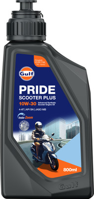 Gulf Pride Scooter Plus 10W-30 2 Wheeler Scooter High Performance Engine Oil(800 ml)