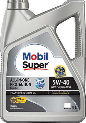 MOBIL Super 3000 Formula I 5W-40 Fully Synthetic Full-Synthetic Engine Oil(4 L, Pack of 1)