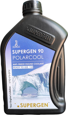 SUPERGEN 90 POLARCOOL ANTI-FREEZE ENGINE COOLANT READY TO USE 1 :4 SUPERGEN Coolant Green(1 L, Pack of 1)