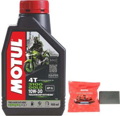 MOTUL 3100 4T Gold 10W-30 Full-Synthetic Engine Oil(0.9 L)