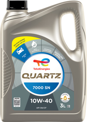 Total Energies Quartz 7000 10W-40 Synthetic Blend Engine Oil(3 L)