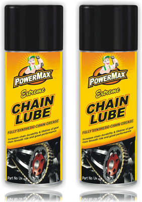 POWERMAX Chain Lube 150ml Pack of 2 Universal Bikes & Motor Bikes Chain Lubricant Unique Formulation Chain Oil(150 ml, Pack of 2)