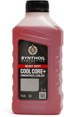 SYNTHOIL SYNTHETICS HEAVY DUTY COOL CORE + CONCENTRATE RED COOLANT FOR CARS RADIATORS (RED) Coolant(1000 ml, Pack of 1)